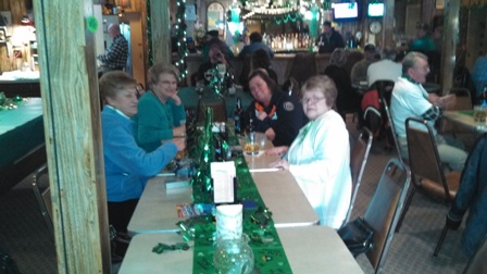 Gals enjoying St. Paddy's Day