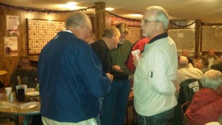 Large group of retirees